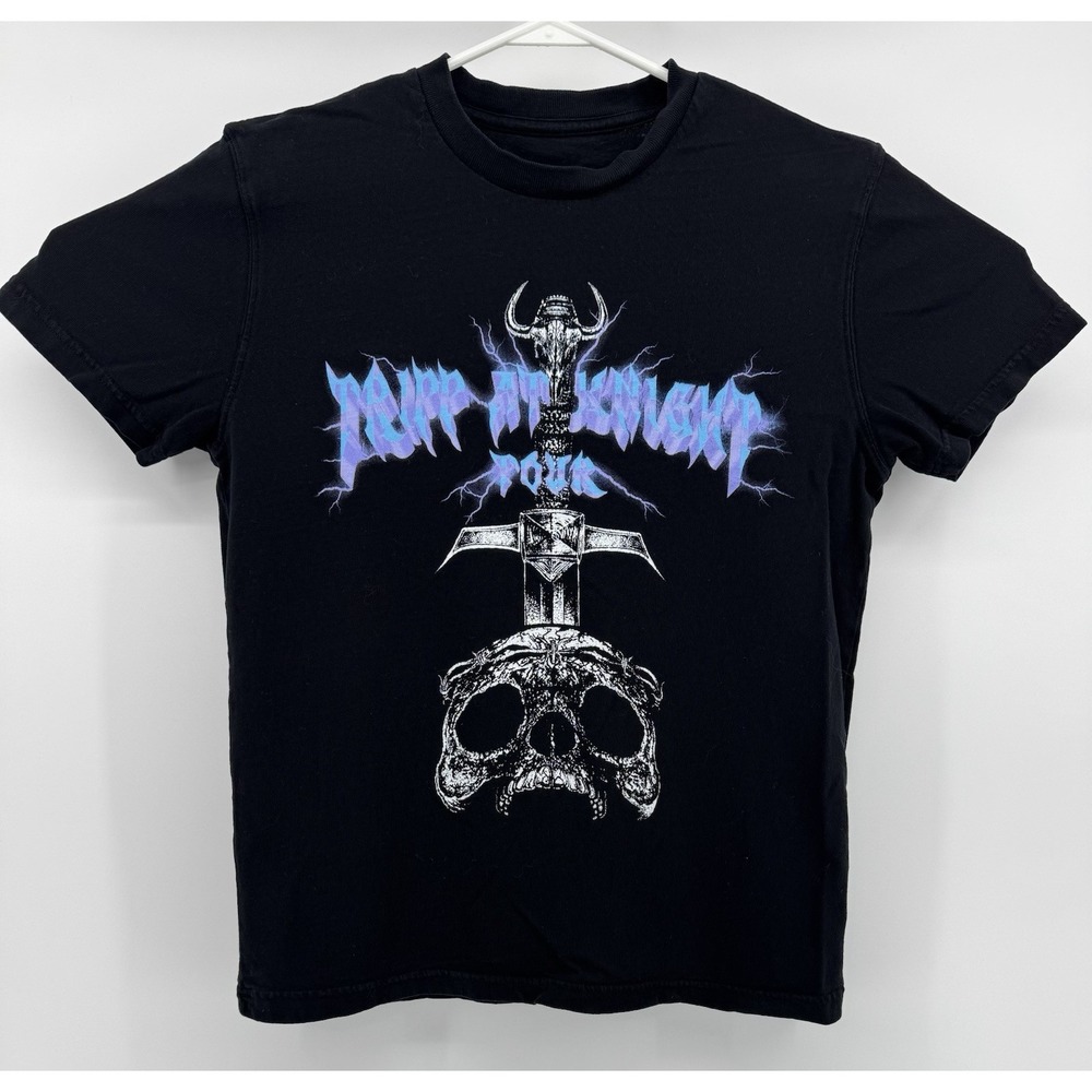 Trippie Redd Tripp At Knight Tour T-Shirt 1400 Skull Sword Cotton Black Small